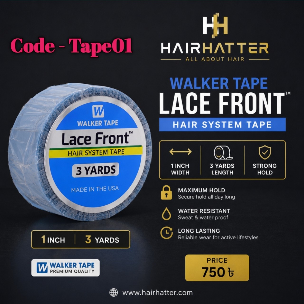 Lace Front Tape | Strong Wig Adhesive Tape